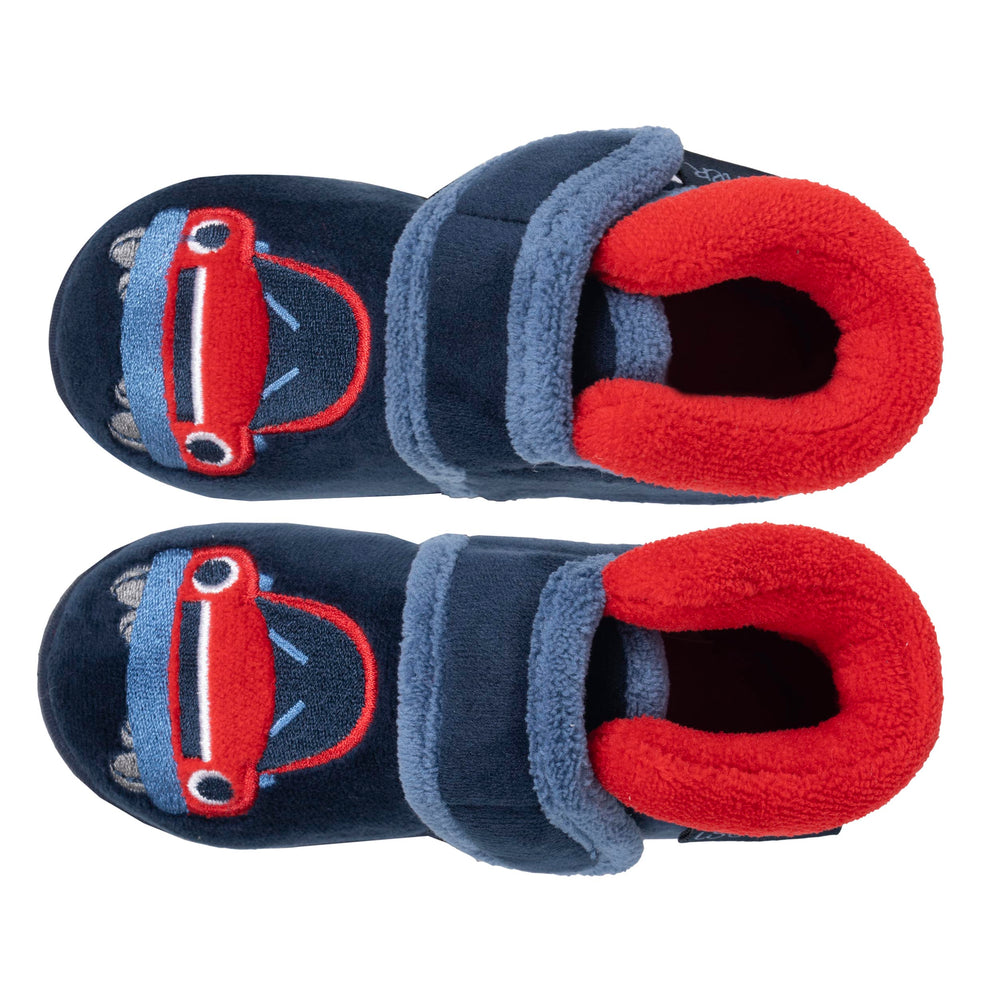 Zapatillas de casa botines velcro Bebé Marino - Isotoner
