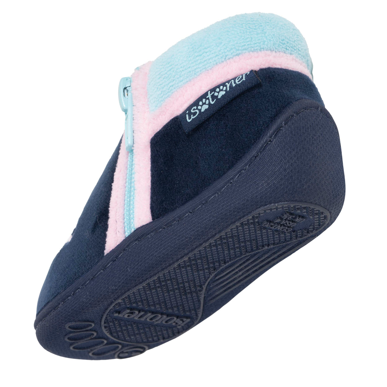Zapatillas de casa botines cremallera Bebé Marino