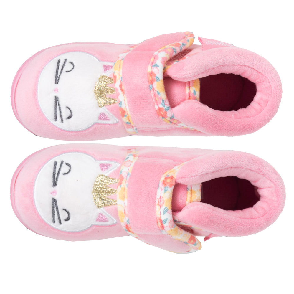 Zapatillas de casa botines velcro Bebé Rosa - Isotoner