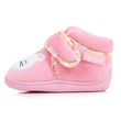 Zapatillas de casa botines velcro Bebé Rosa