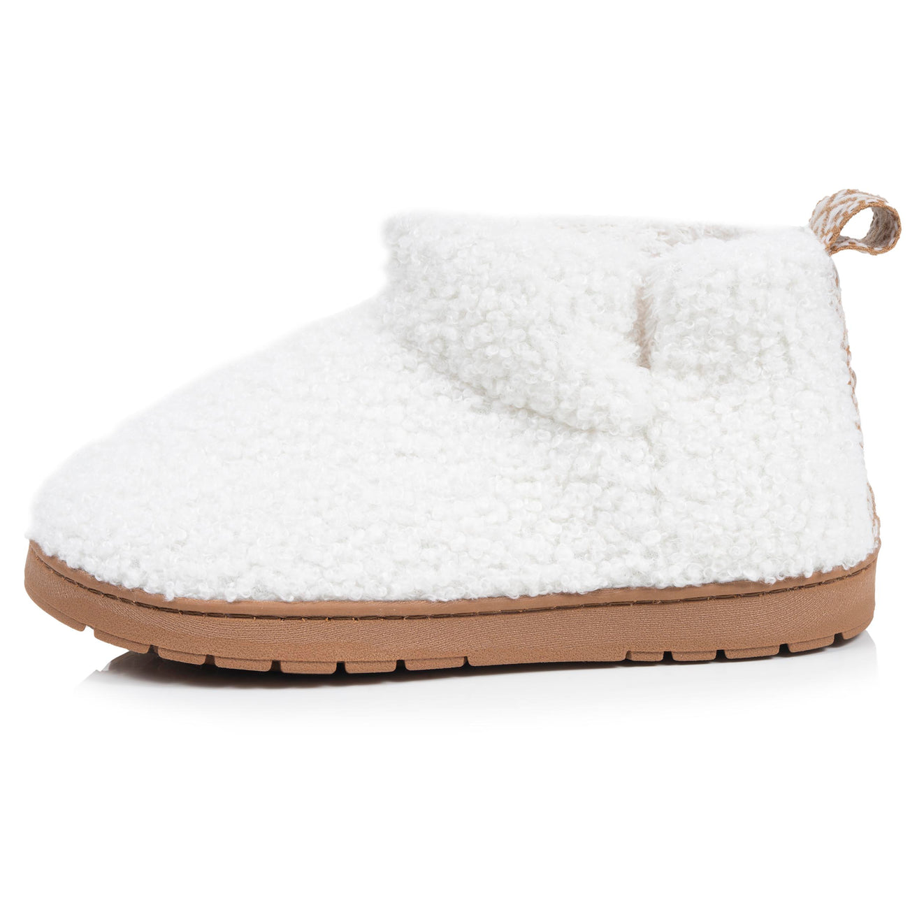 Zapatillas de casa botines Niños Marfíl sherpa