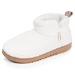 Zapatillas de casa botines Mujer Marfíl sherpa