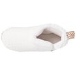 Zapatillas de casa botines Mujer Marfíl sherpa