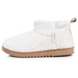 Zapatillas de casa botines Mujer Marfíl sherpa