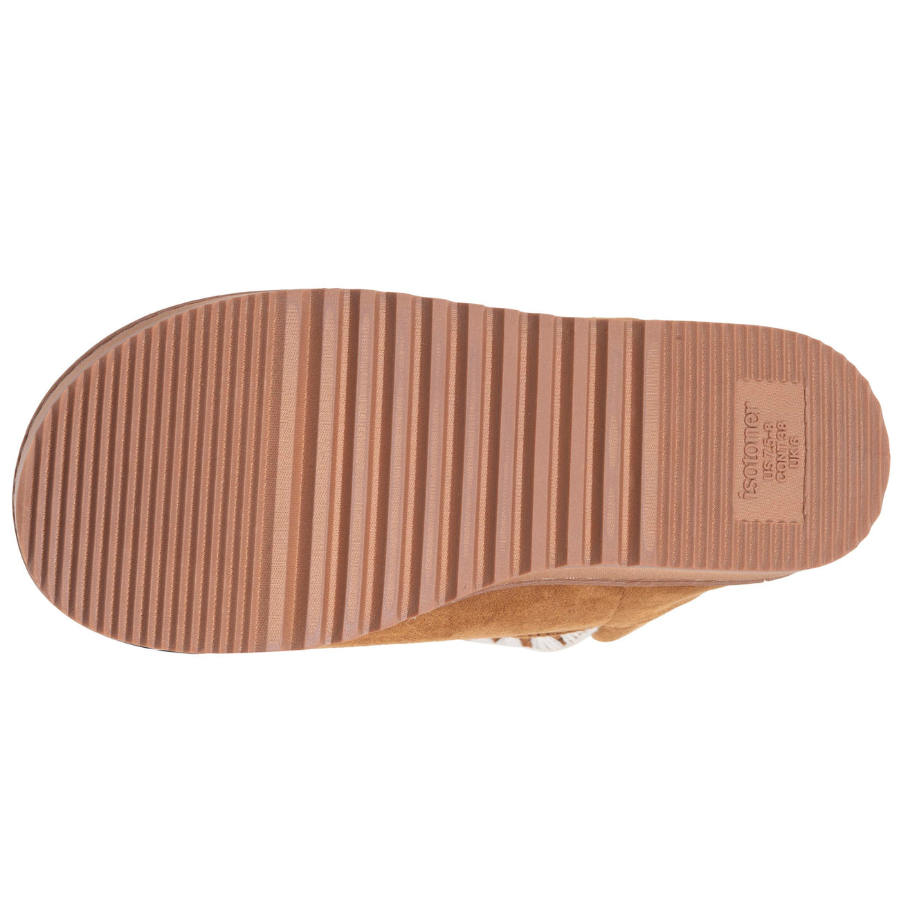Zapatillas de casa botines Mujer Camel bordados