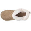 Zapatillas de casa botines cuero Mujer Camel