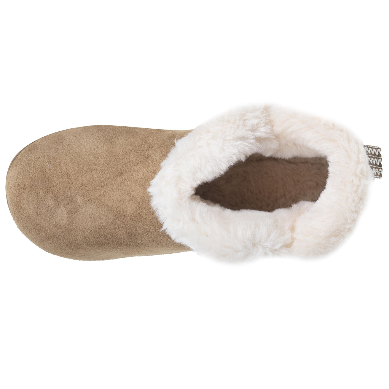 Zapatillas de casa botines cuero Mujer Camel