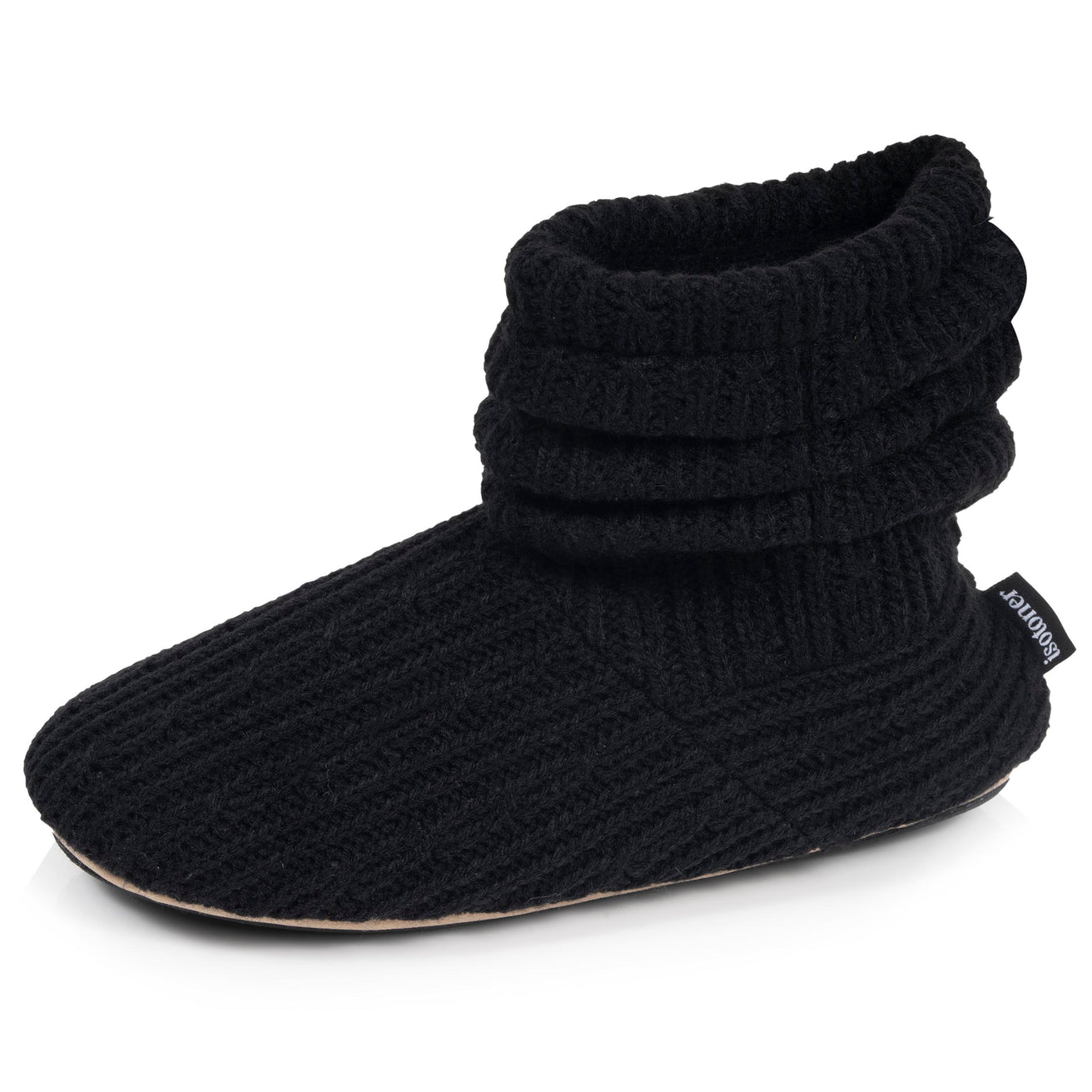 Zapatillas de casa botines Punto Negro