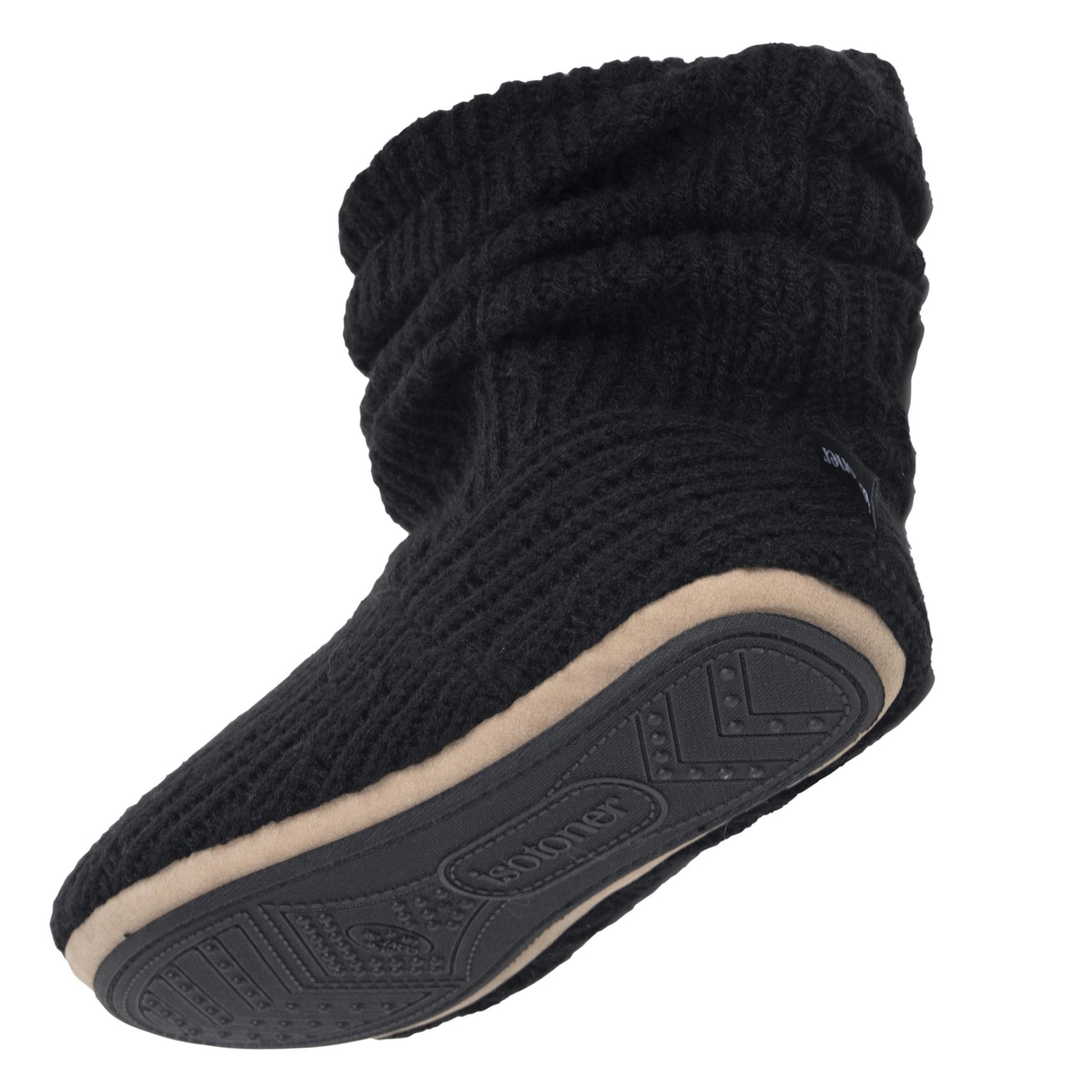 Zapatillas de casa botines Punto Negro