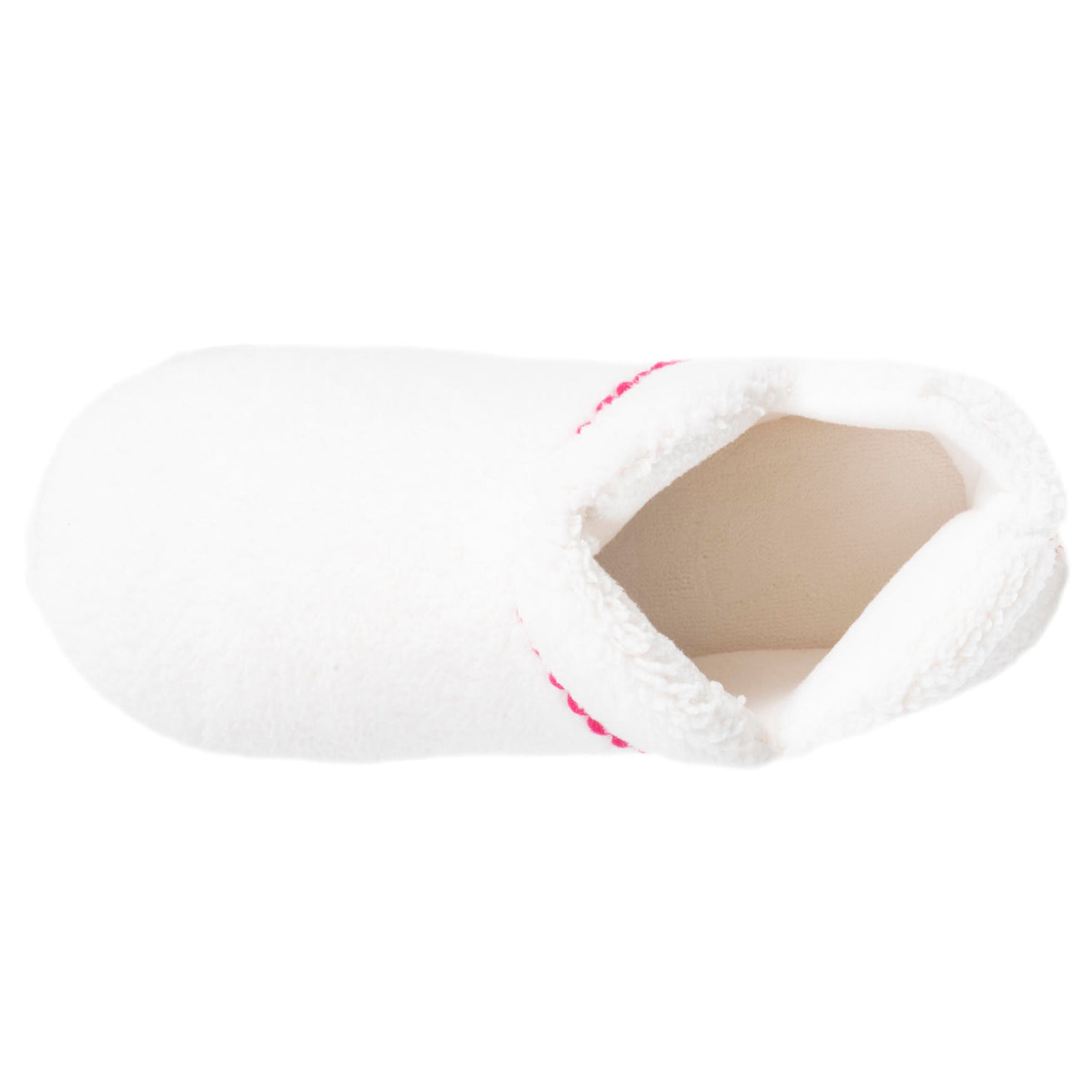 Zapatillas de casa Botines Mujer sherpa lama Marfíl