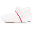 Zapatillas de casa Botines Mujer sherpa lama Marfíl