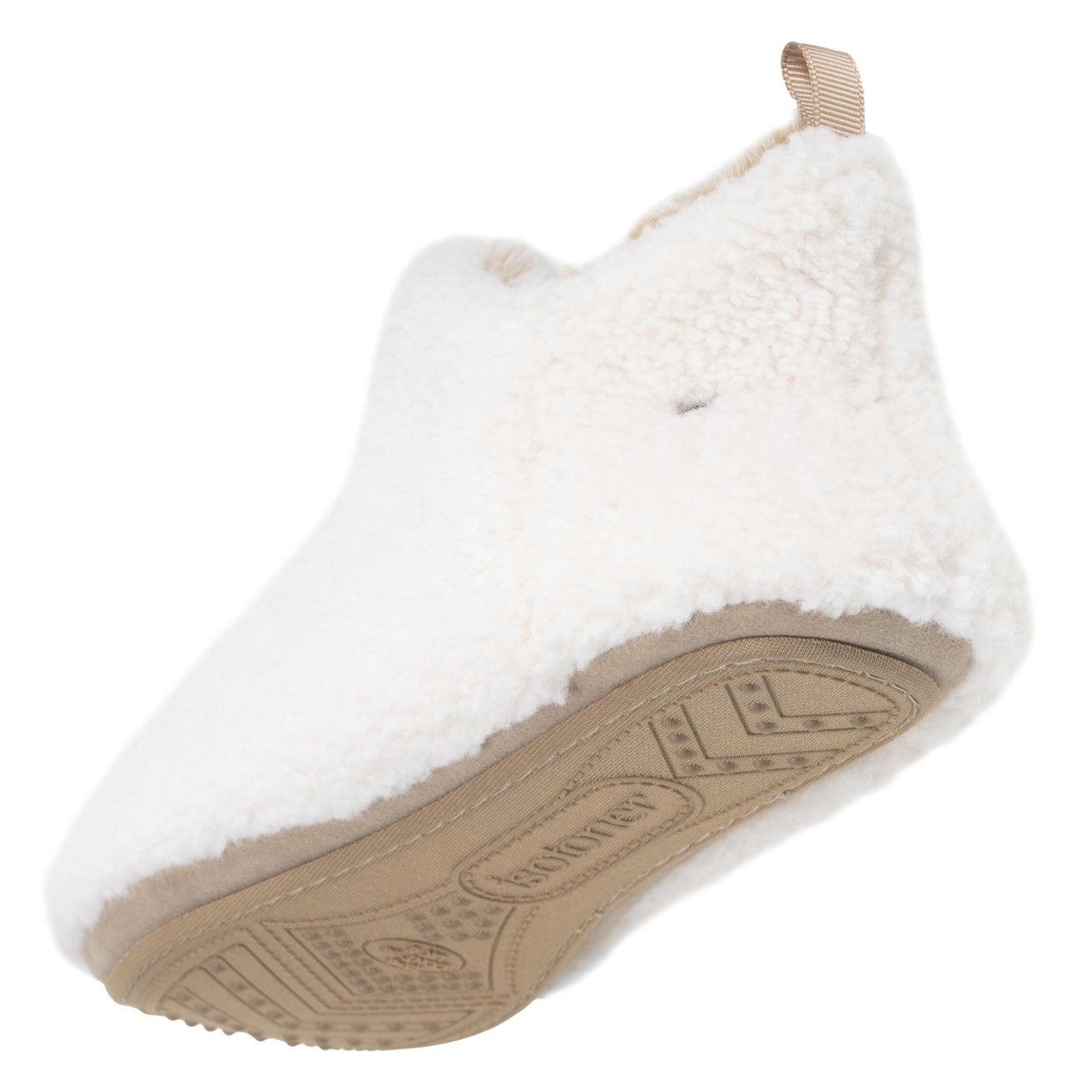 Zapatillas de casa botines bajos Mujer Marfíl