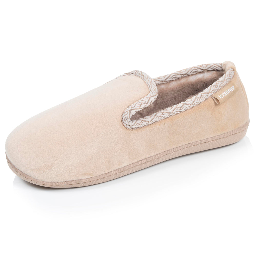 Zapatillas de casa Cerradas Mujer Beige forradas - Isotoner