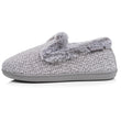 Zapatillas de casa Cerradas Mujer Relieve Gris