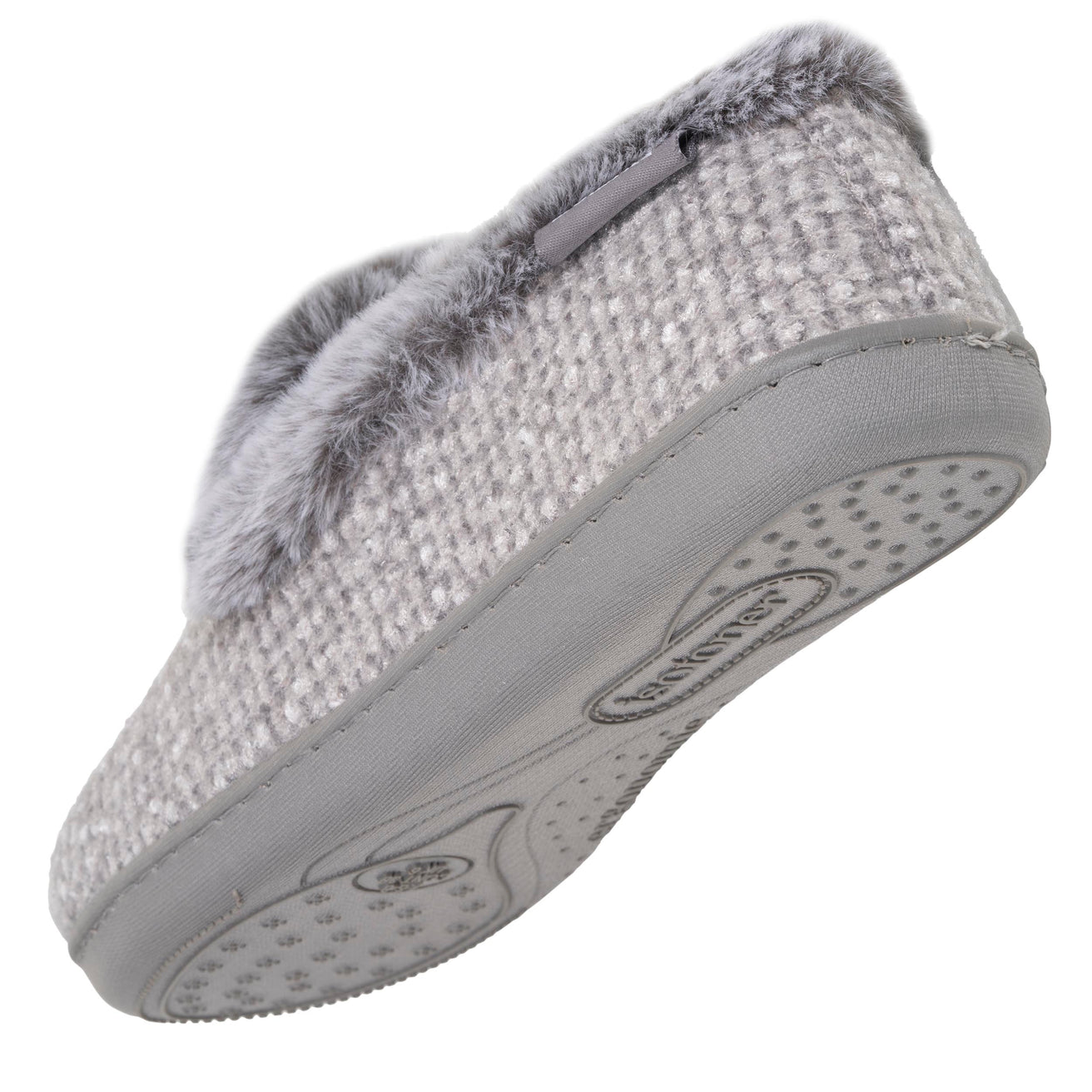 Zapatillas de casa Cerradas Mujer Relieve Gris