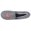 Zapatillas de casa Cerradas Mujer Gris/Rojo