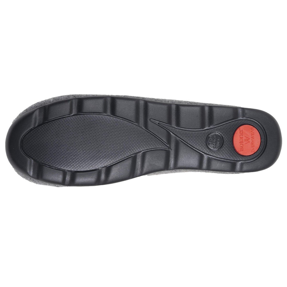Zapatillas de casa Cerradas Mujer Gris/Rojo