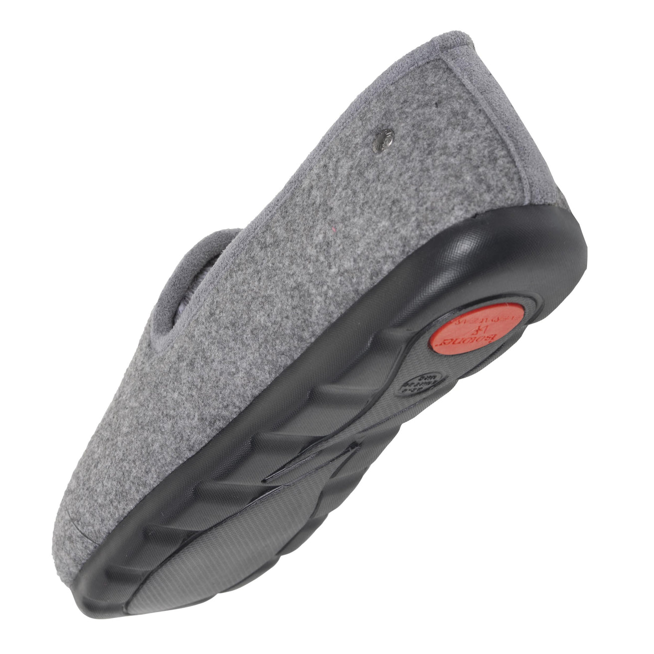 Zapatillas de casa Cerradas Mujer Gris/Rojo