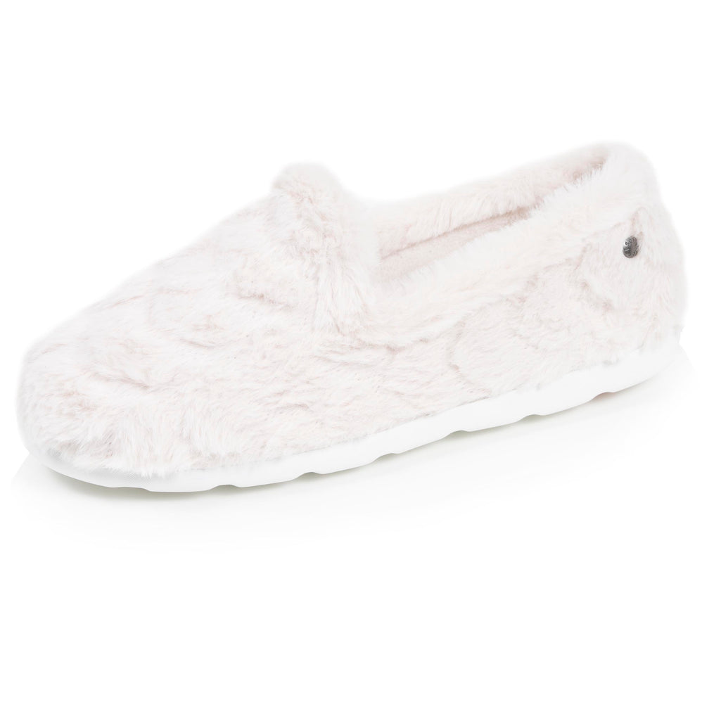 Zapatillas de casa Cerradas Mujer Marfíl suave - Isotoner