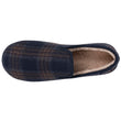 Zapatillas de casa Cerradas Hombre Tartán Marino