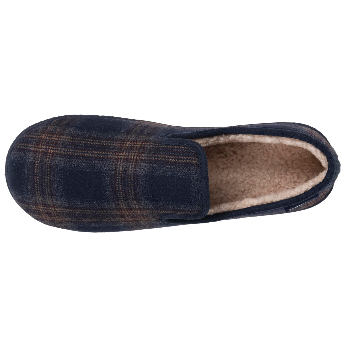 Zapatillas de casa Cerradas Hombre Tartán Marino