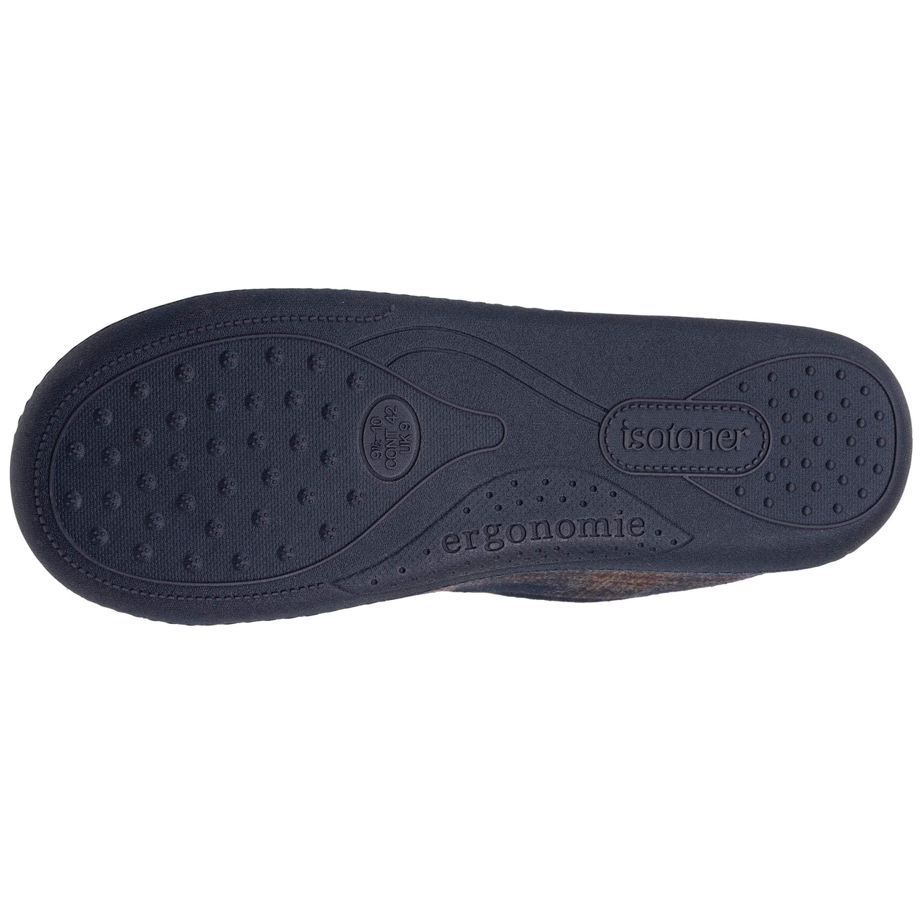 Zapatillas de casa Cerradas Hombre Tartán Marino