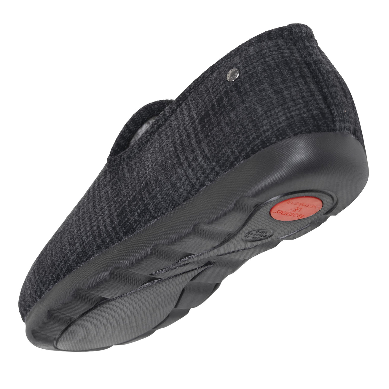 Zapatillas de casa Cerradas Hombre Tartán Negro