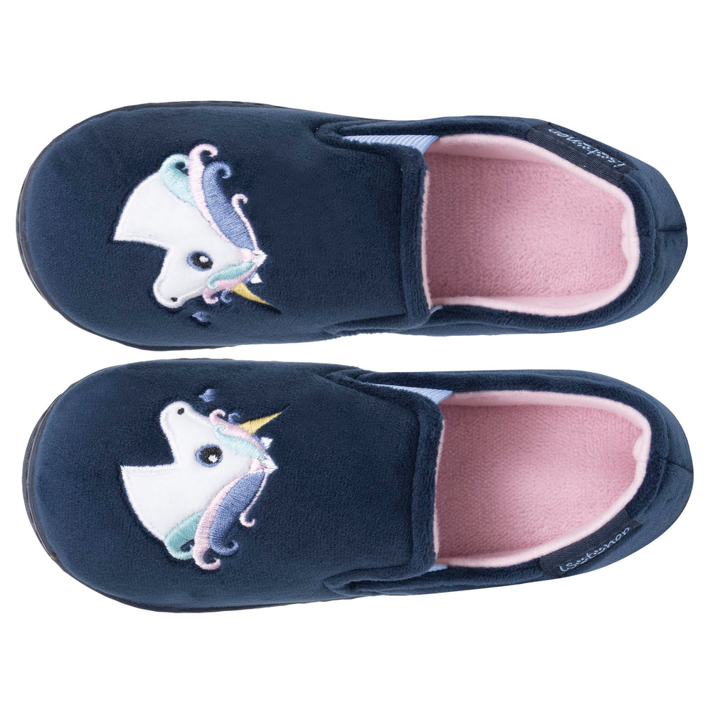 Zapatillas de casa mocasines Niños Marino - Isotoner