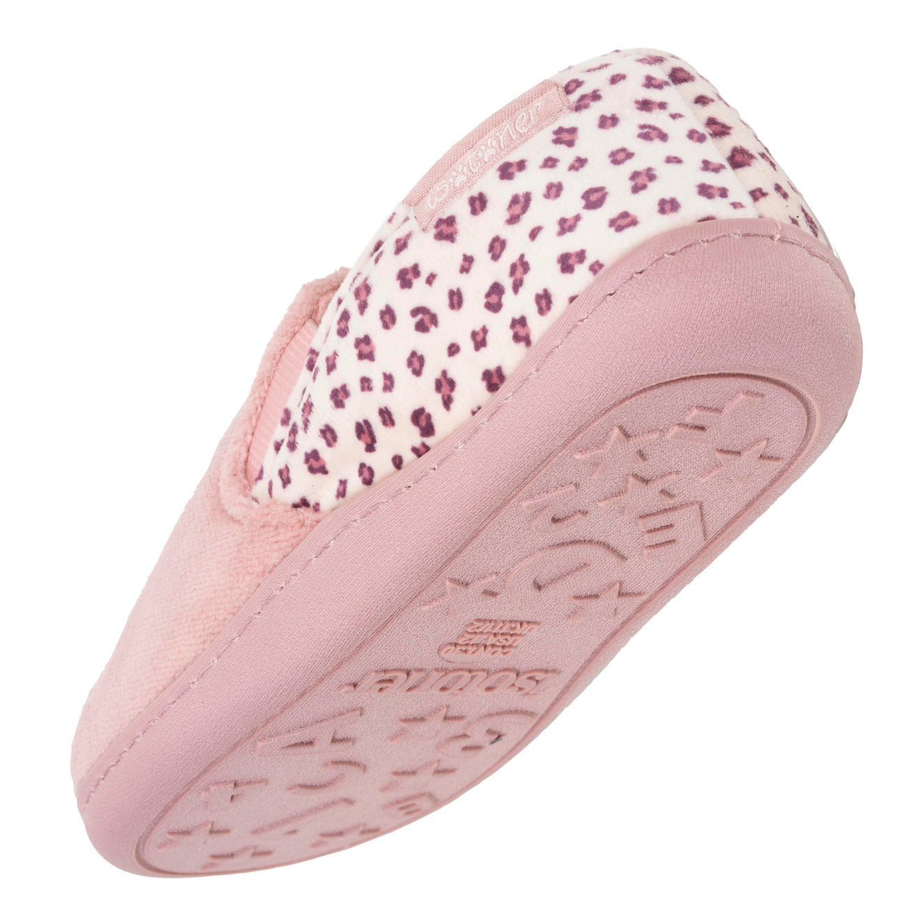 Zapatillas de casa mocasines Niños Rosa leopardo