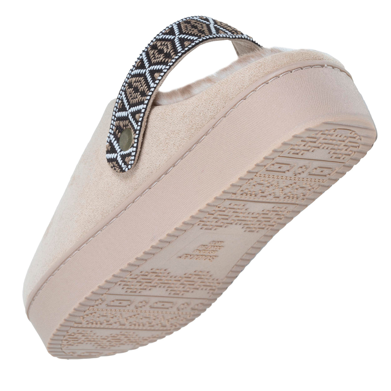 Zapatillas de casa Chinelas plataforma Mujer Beige