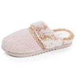 Chaussons Mules crantées Femme Beige