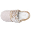 Chaussons Mules crantées Femme Beige