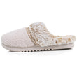 Chaussons Mules crantées Femme Beige