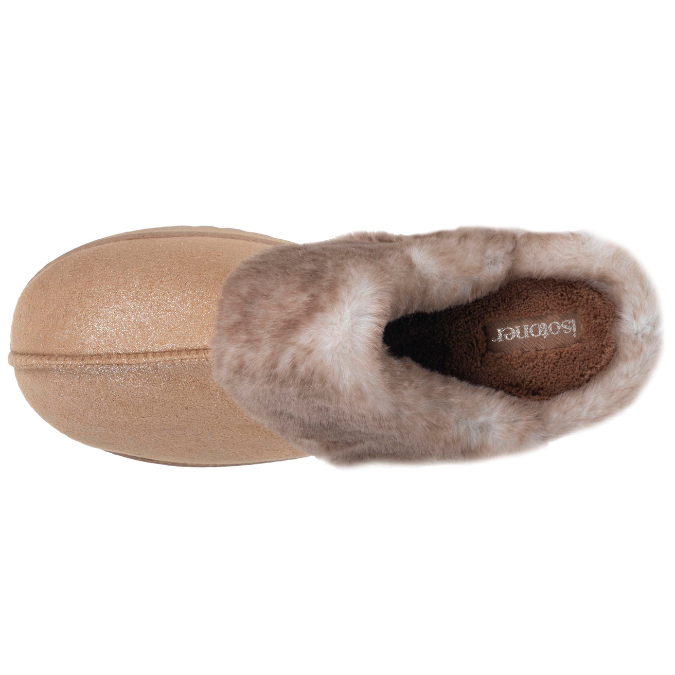Chaussons Mules crantées Femme Camel