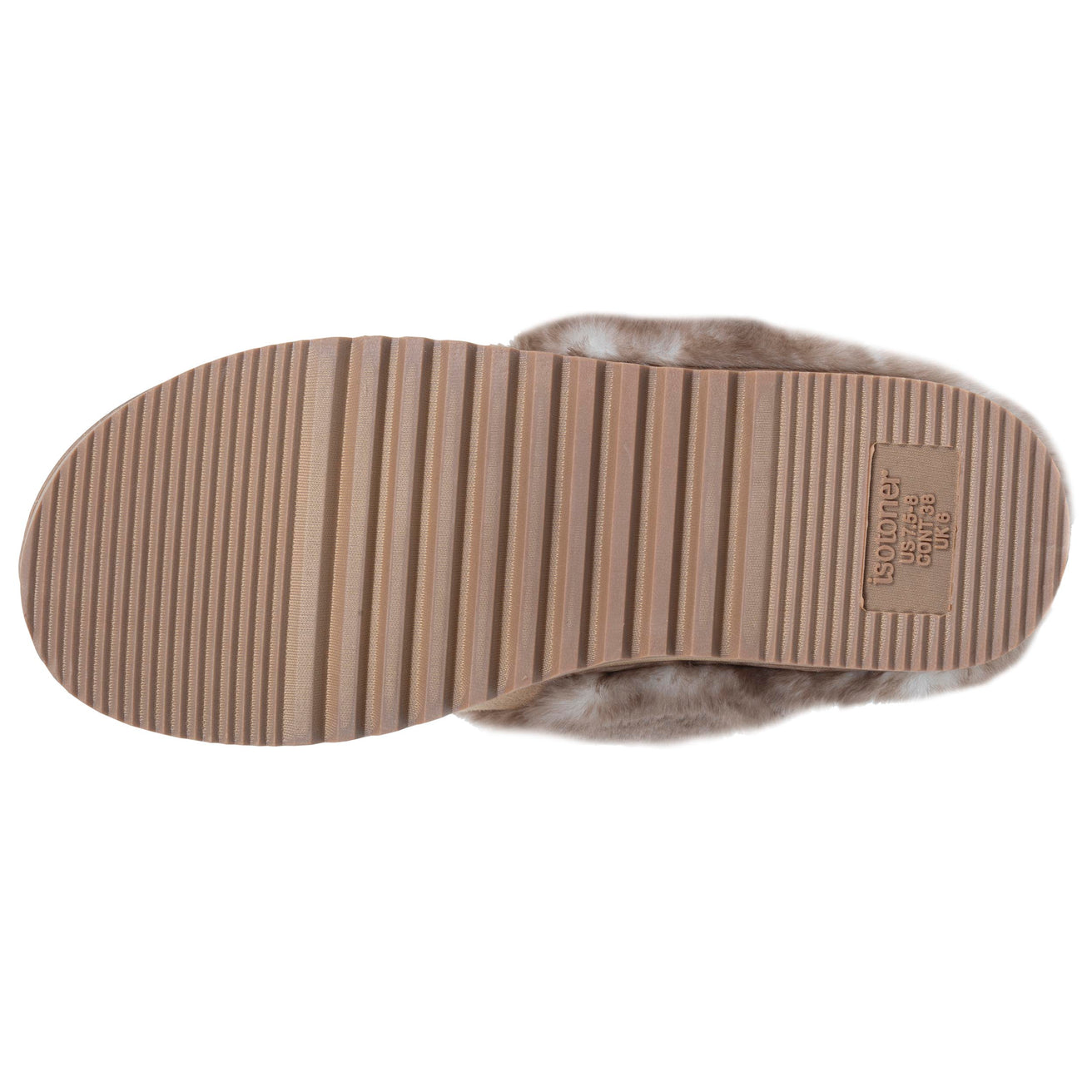 Chaussons Mules crantées Femme Camel