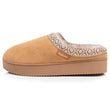 Zapatillas de casa Chinelas plataforma Mujer Camel ribete