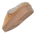 Zapatillas de casa Chinelas plataforma Mujer Camel ribete