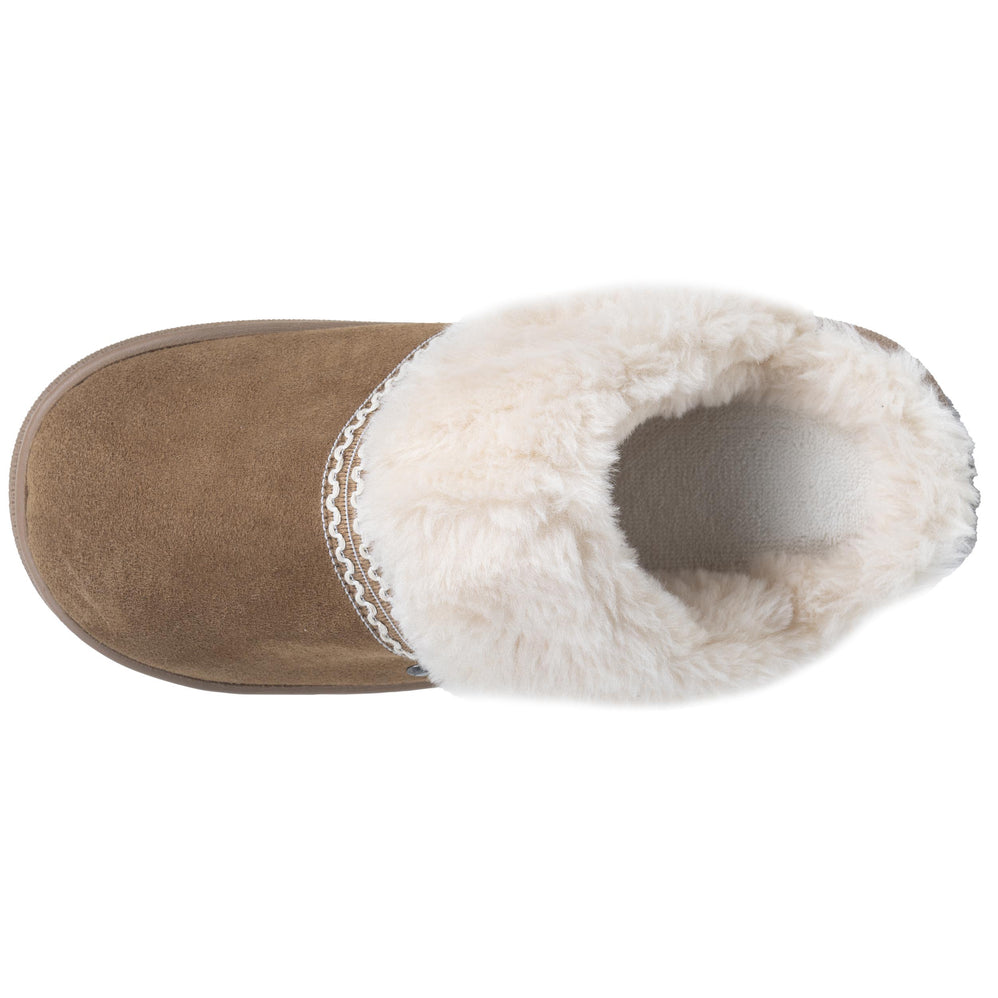 Zapatillas de casa Chinelas Mujer BLOUP Camel ribete - Isotoner