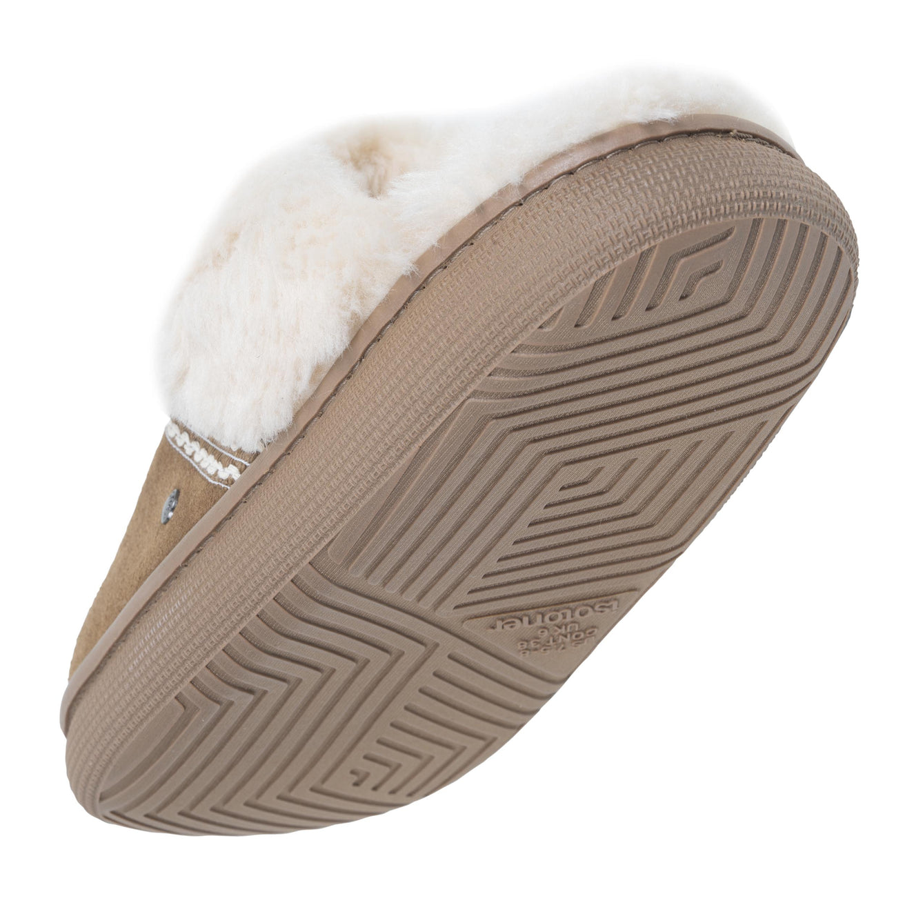Zapatillas de casa Chinelas Mujer BLOUP Camel ribete