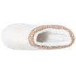 Zapatillas de casa Chinelas plataforma Mujer Marfíl ribete