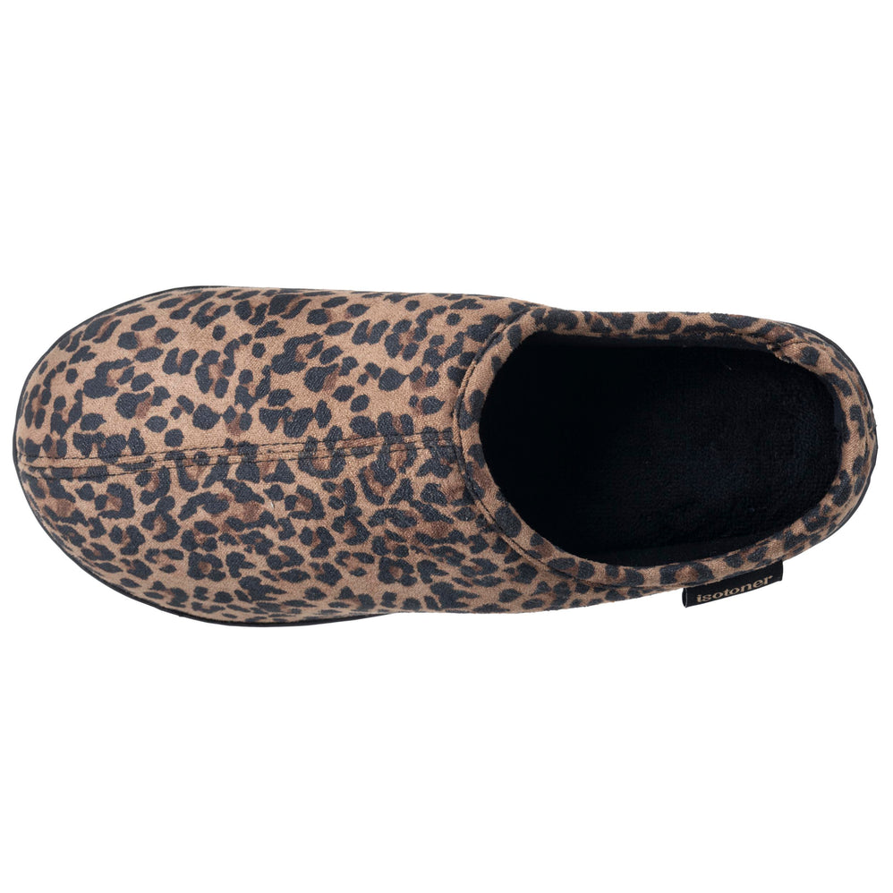 Zapatillas de casa Chinelas plataforma Mujer Leopardo oscuro - Isotoner