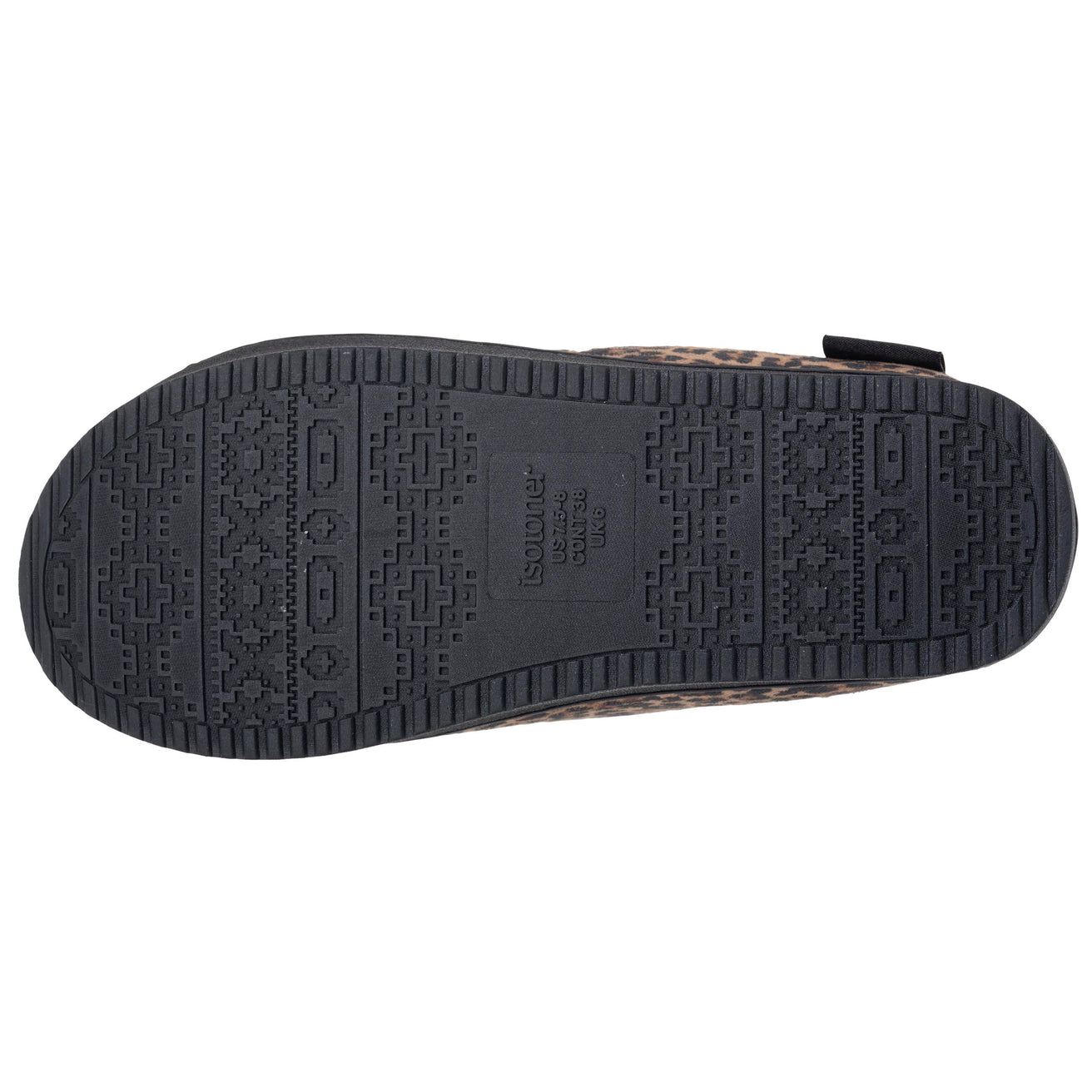 Zapatillas de casa Chinelas plataforma Mujer Leopardo oscuro