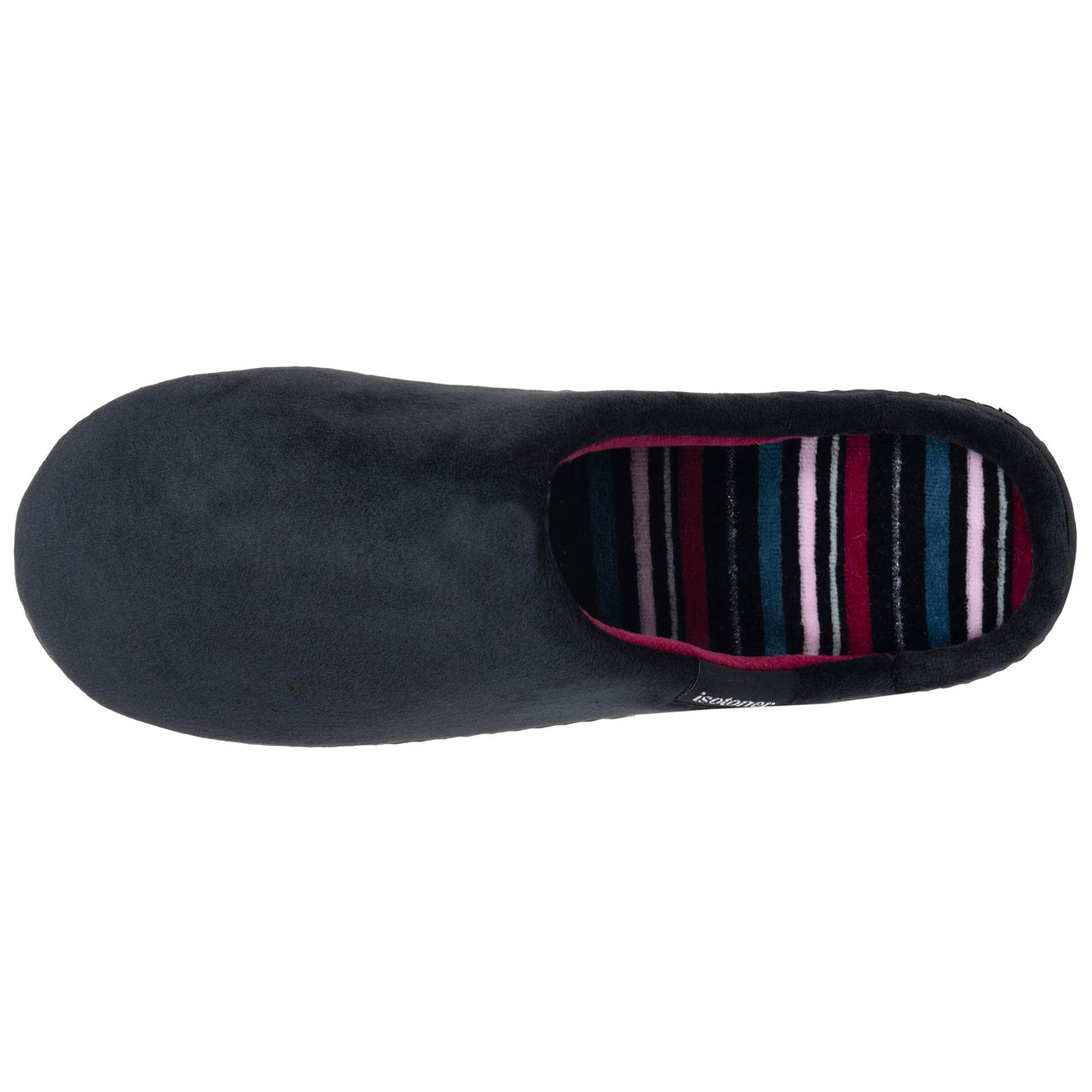 Zapatillas de casa Chinelas Mujer Negro Rayas pato