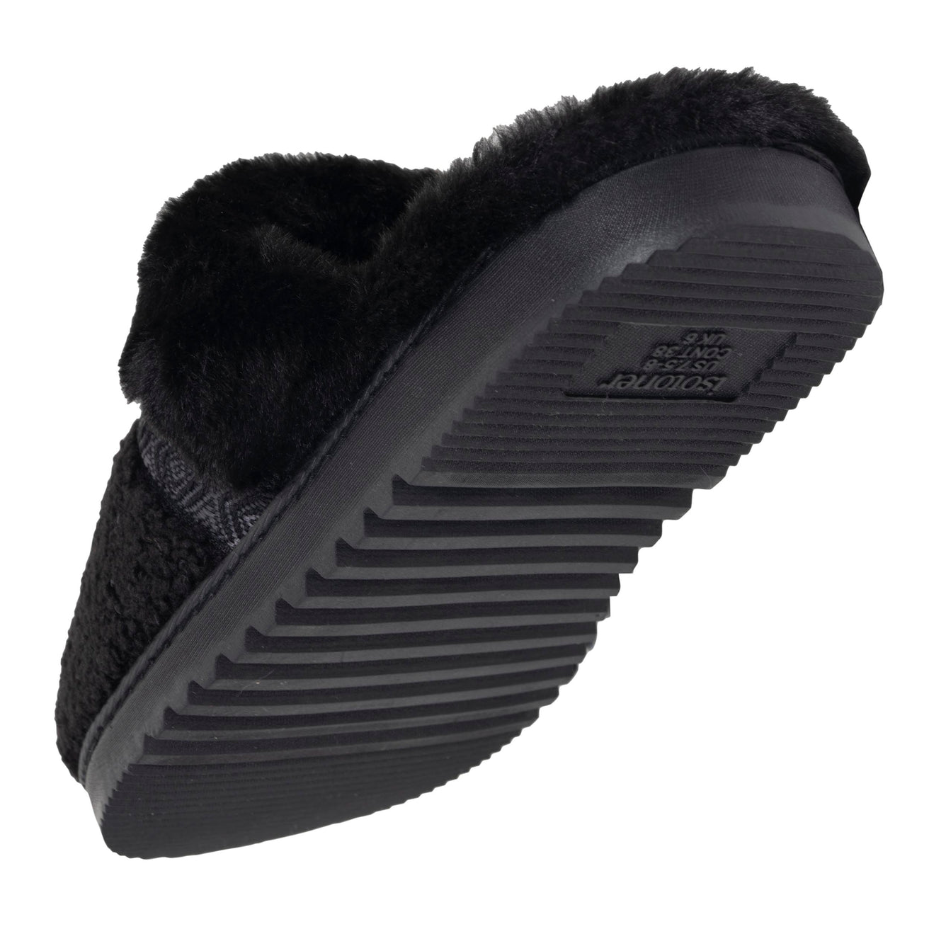 Zapatillas de casa Chinelas tacos Mujer Negro