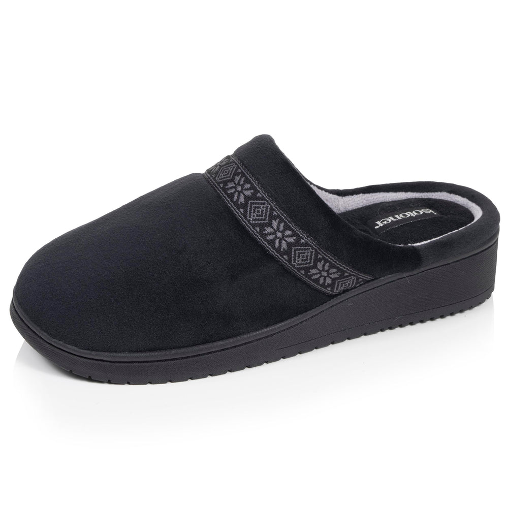 Zapatillas de casa Chinelas tacón Negro - Isotoner