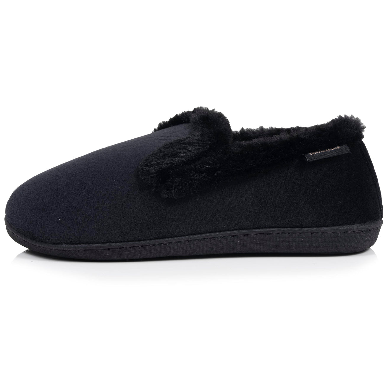 Zapatillas de casa Cerradas Mujer Terciopelo Negro