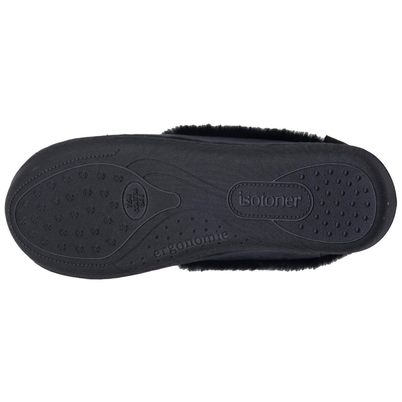 Zapatillas de casa Cerradas Mujer Terciopelo Negro