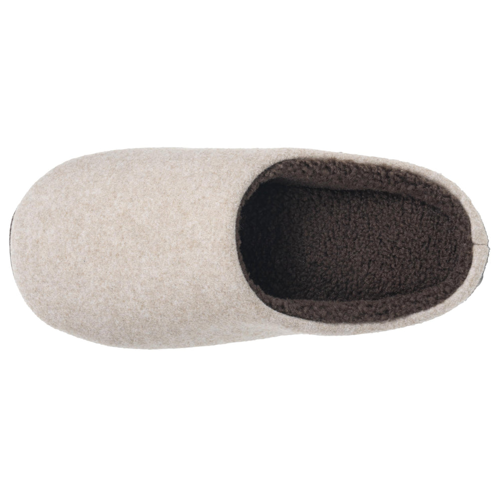 Zapatillas de casa chinelas Hombre fieltro Beige - Isotoner