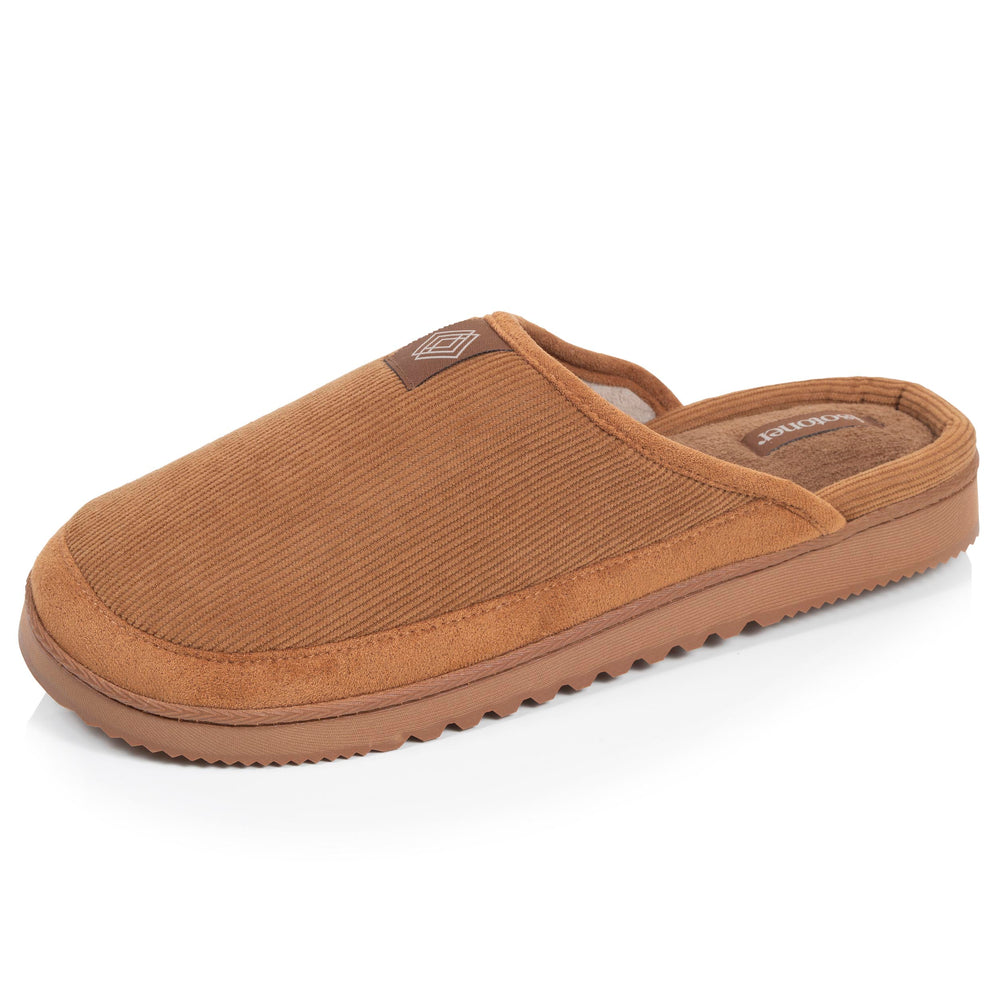 Zapatillas de casa Chinelas Hombre Camel suela dentada - Isotoner