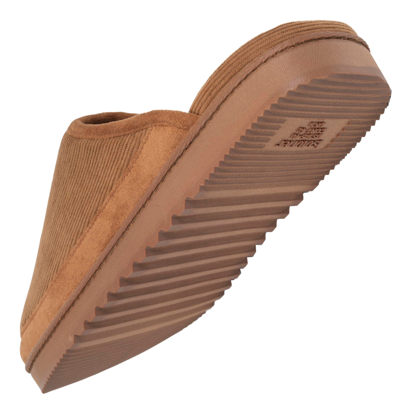 Zapatillas de casa Chinelas Hombre Camel suela dentada